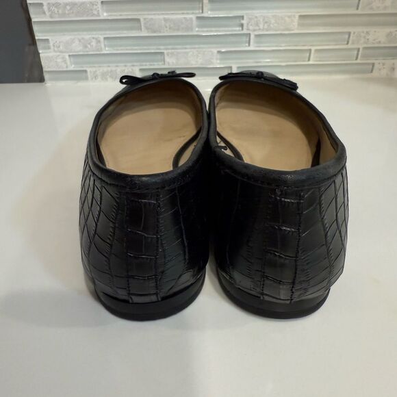 Black Leather Flats by J.McLaughlin - Picture 3 of 5